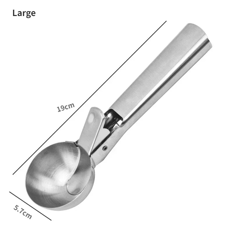 Colher de sorvete de aço inox