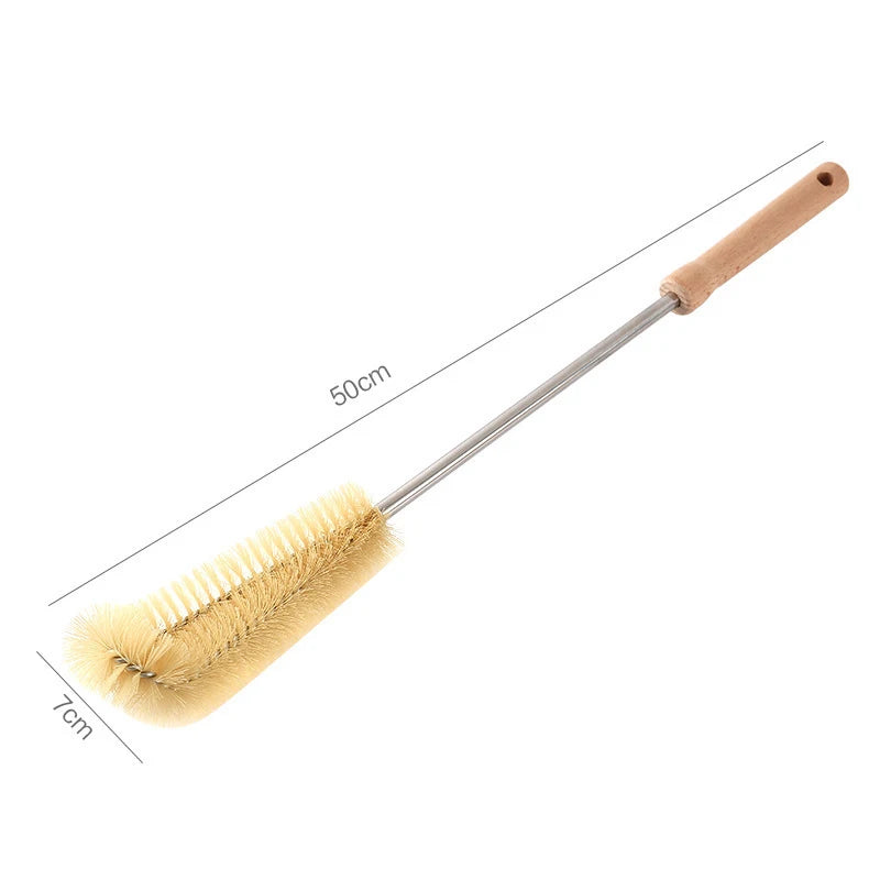 Escova para limpar garrafas de bebida