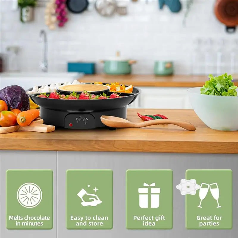 Conjunto de fondue elétrico