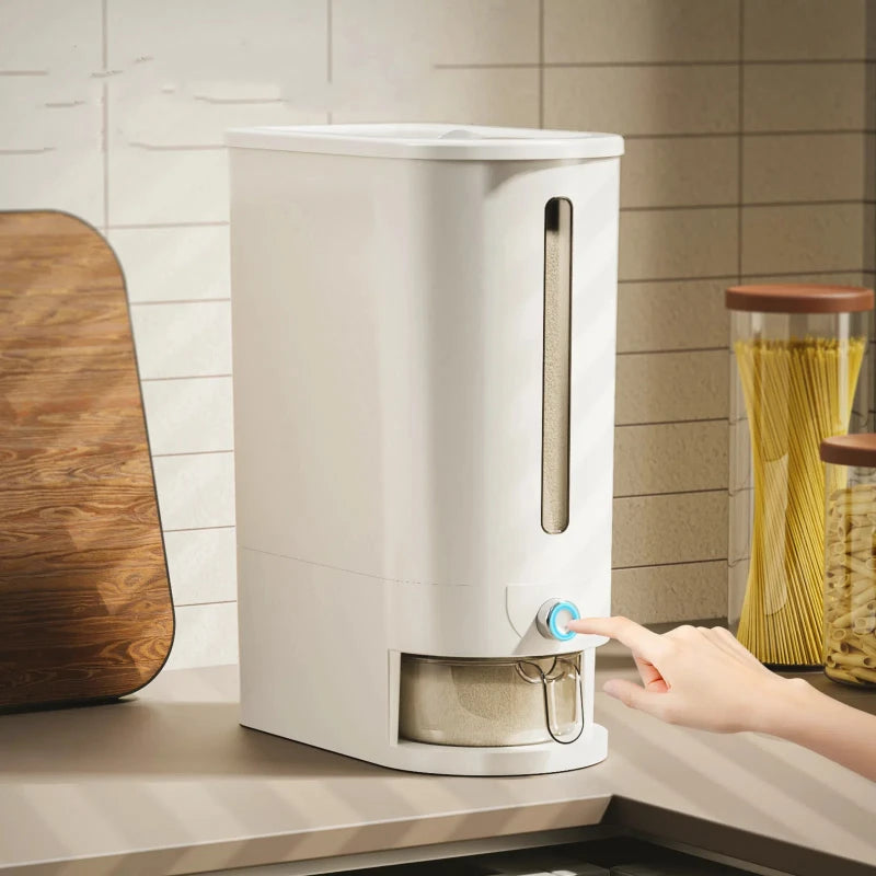 Dispenser automático de cereais e arroz