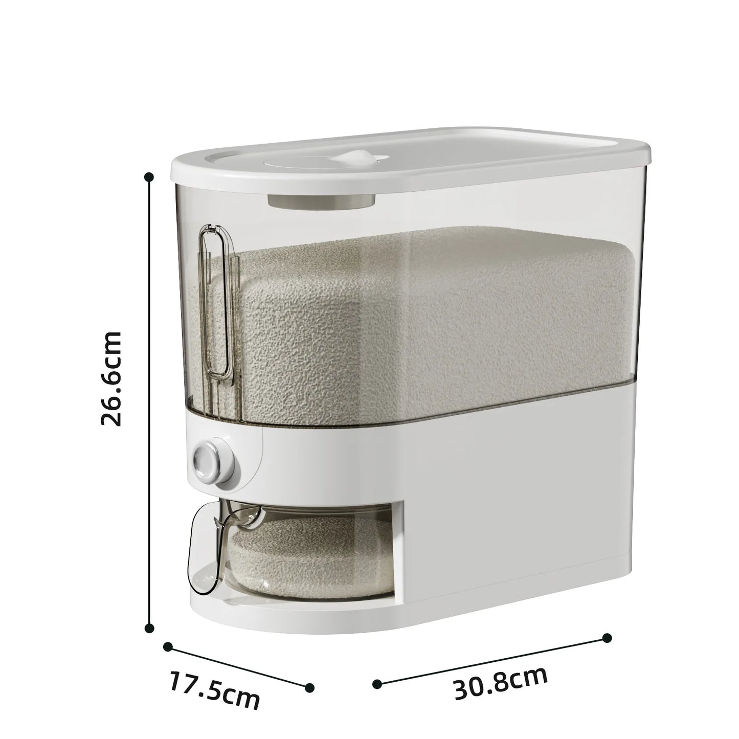 Dispenser automático de cereais e arroz