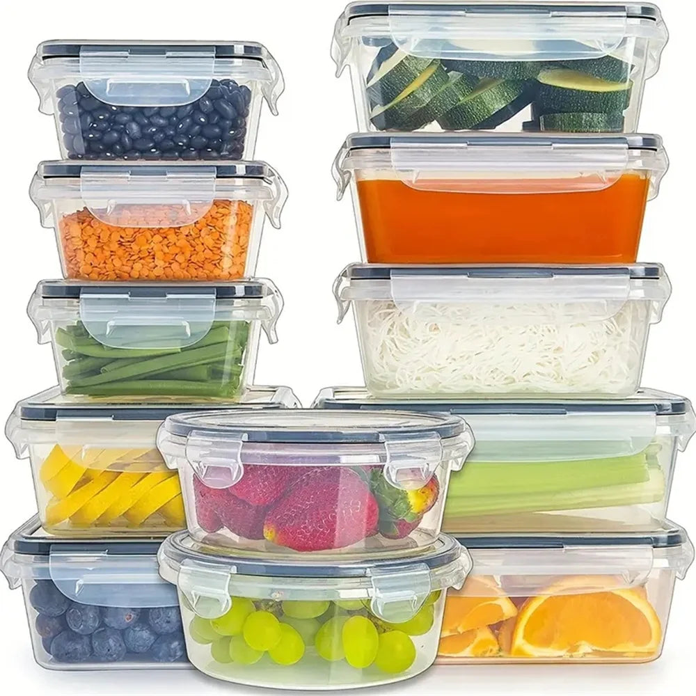 Conjunto de recipientes para alimentos de cozinha