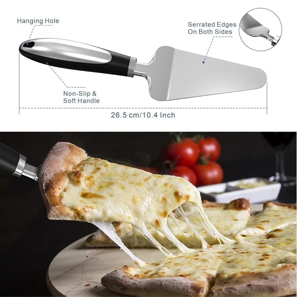 Cortador e espatula de pizza