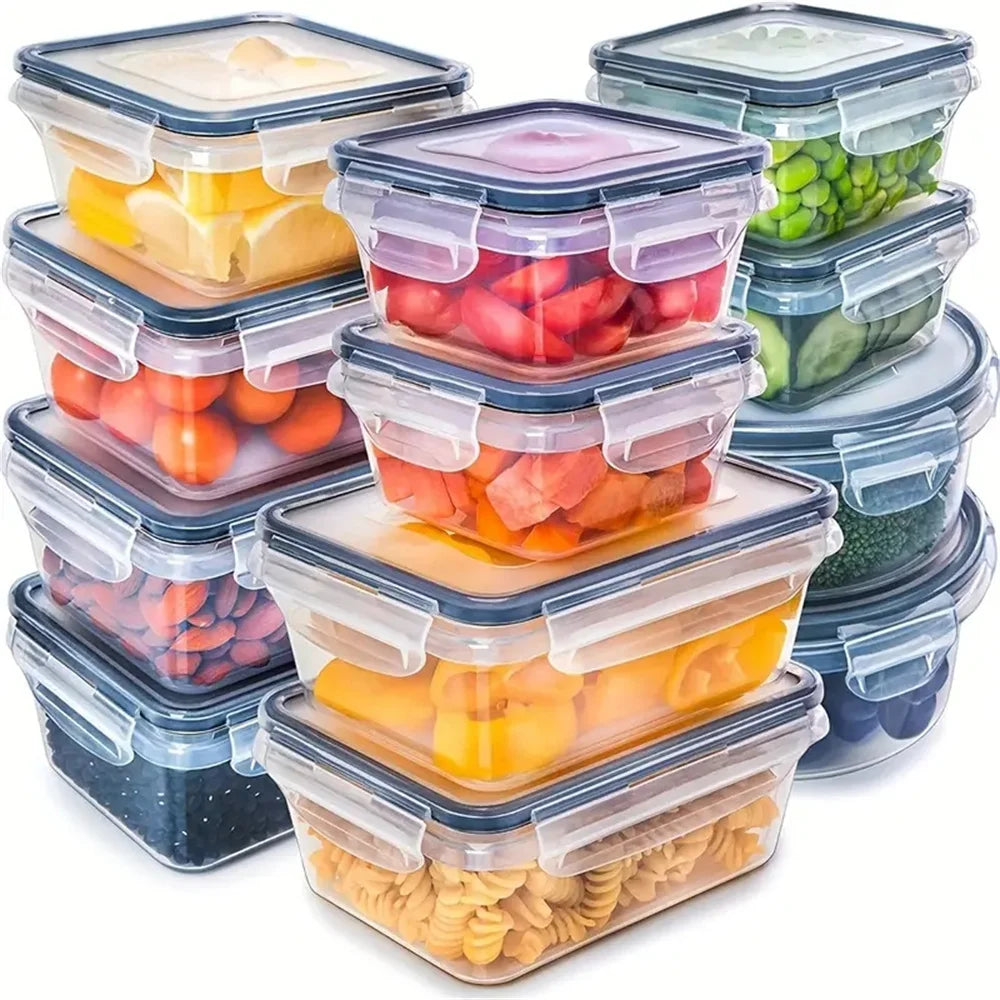 Conjunto de recipientes para alimentos de cozinha