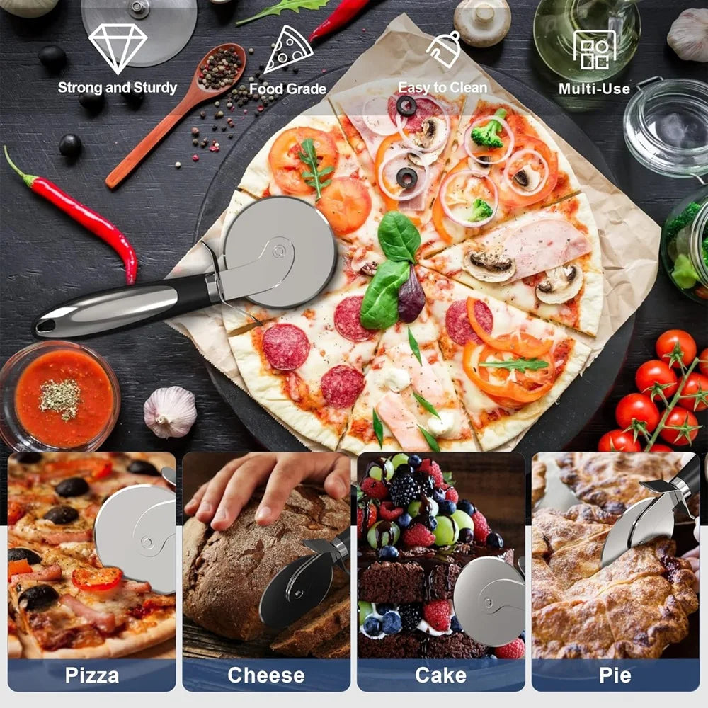 Cortador e espatula de pizza