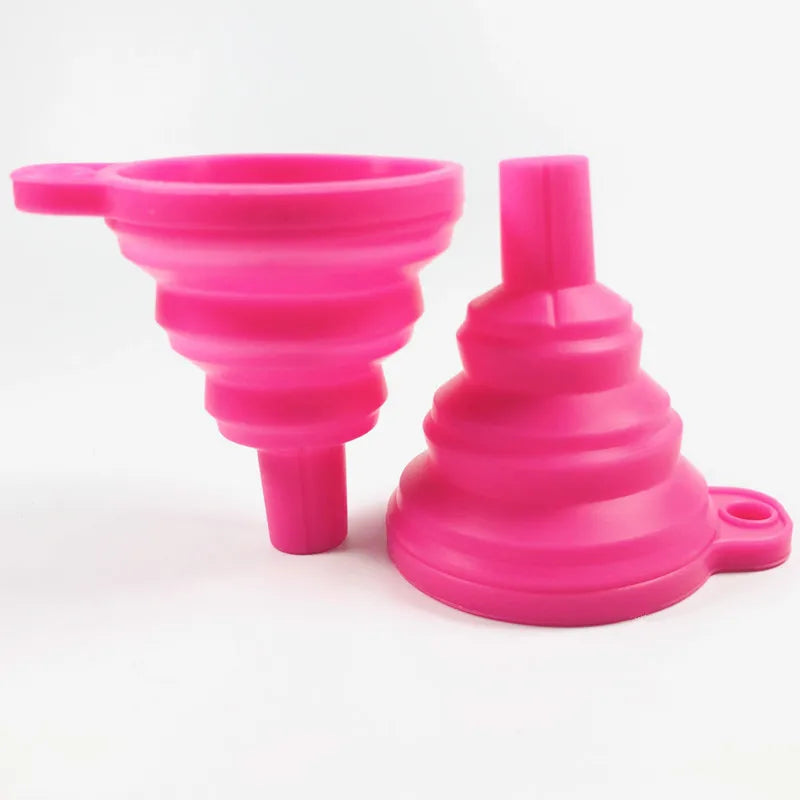 Funil de silicone dobrável