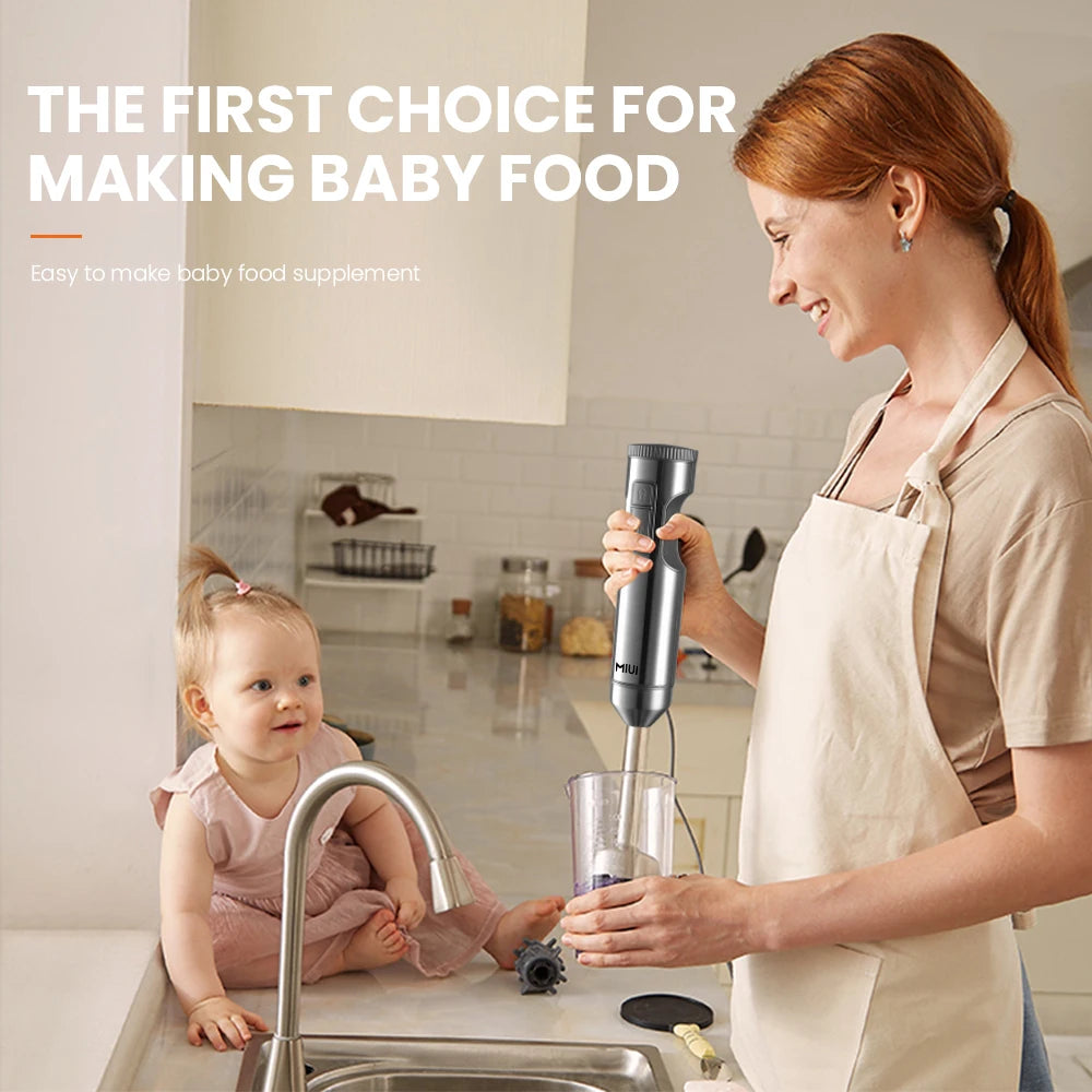 4 em 1Liquidificador, Batedeira de alimentos, copo misturador de 700ml, processador de 500ml de aço inox