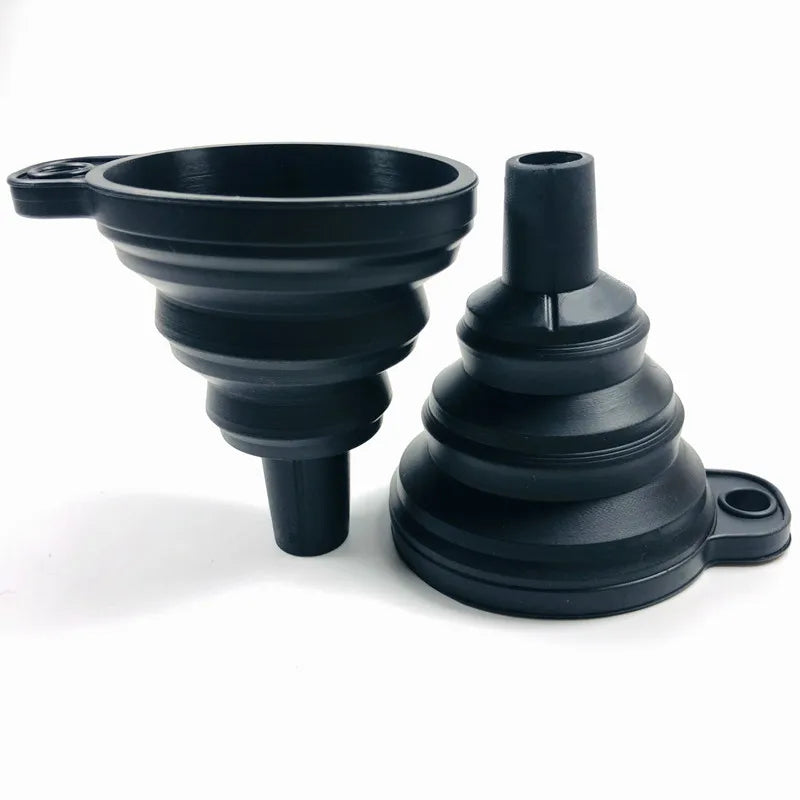 Funil de silicone dobrável