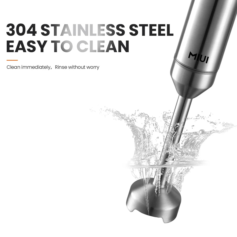 4 em 1Liquidificador, Batedeira de alimentos, copo misturador de 700ml, processador de 500ml de aço inox