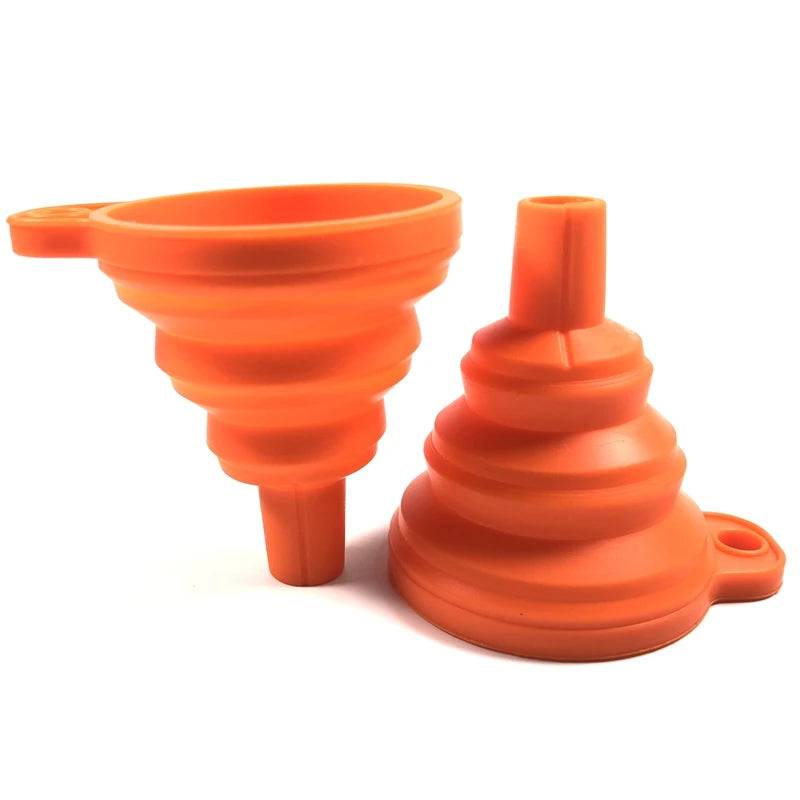 Funil de silicone dobrável