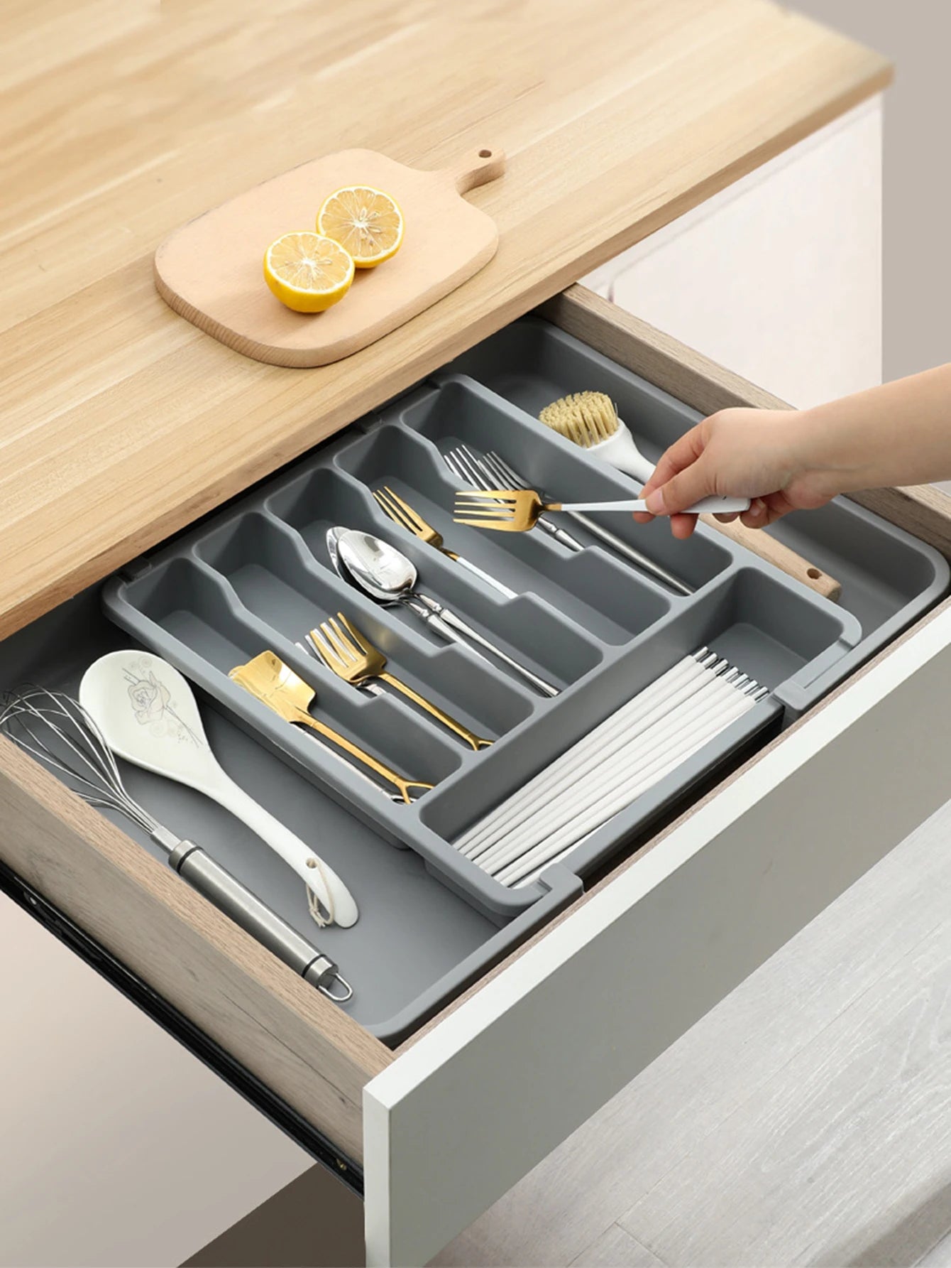 Organizador de gavetas de cozinha