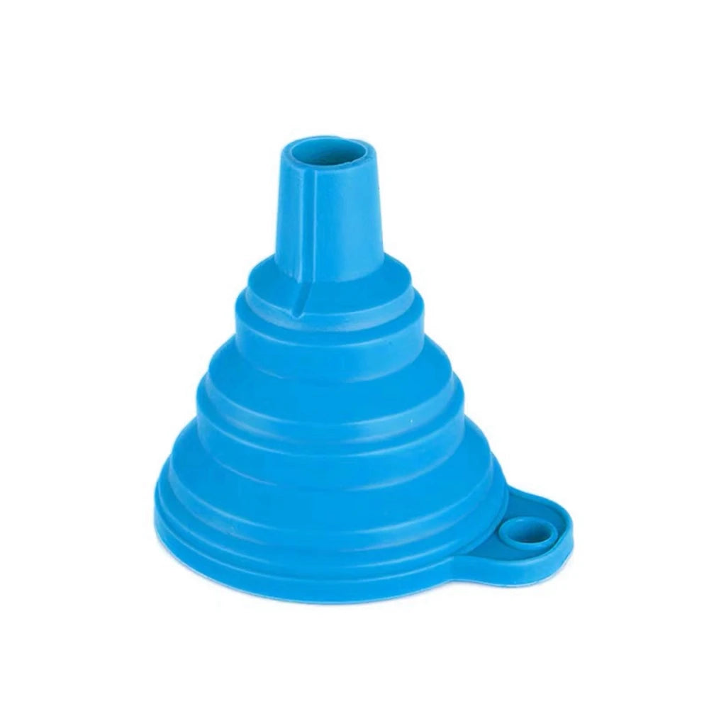 Funil de silicone dobrável