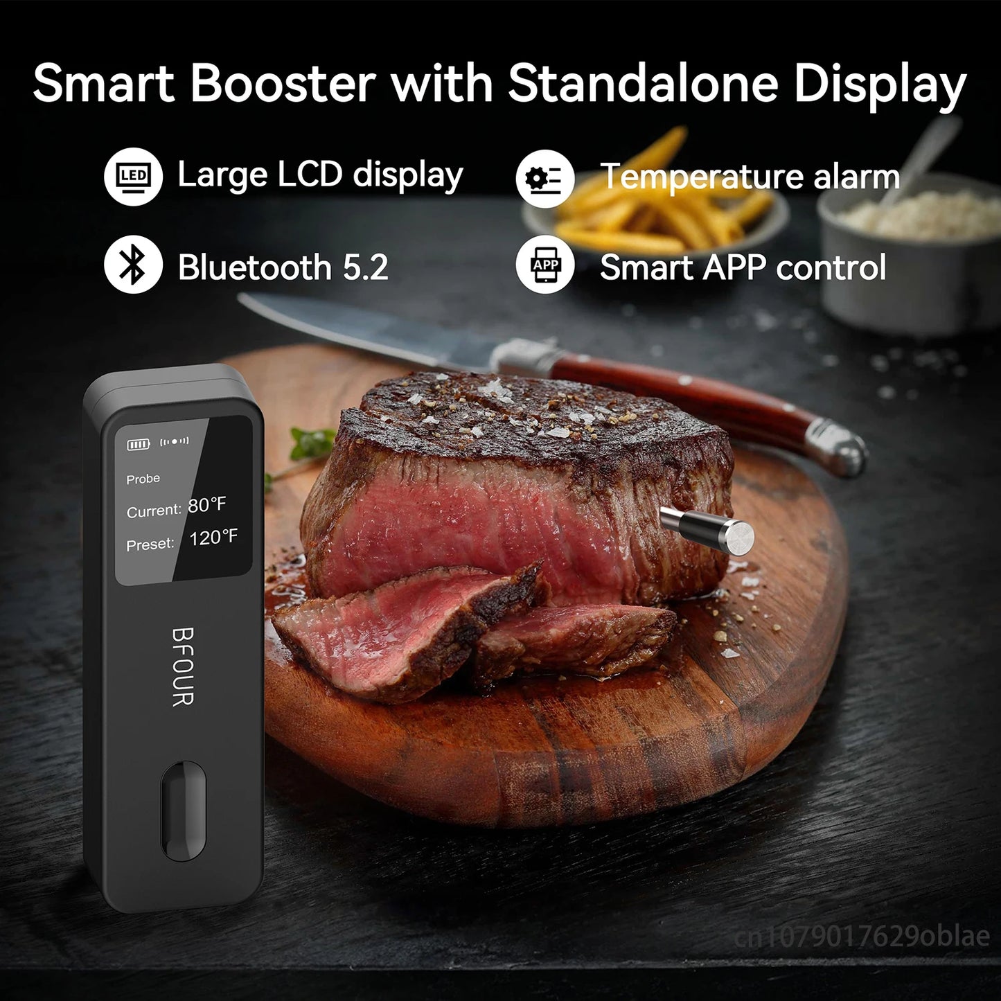 Termômetro de carne Bluetooth