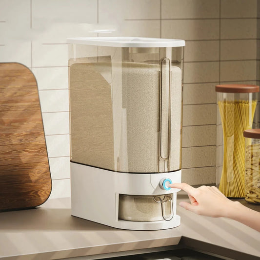 Dispenser automático de cereais e arroz