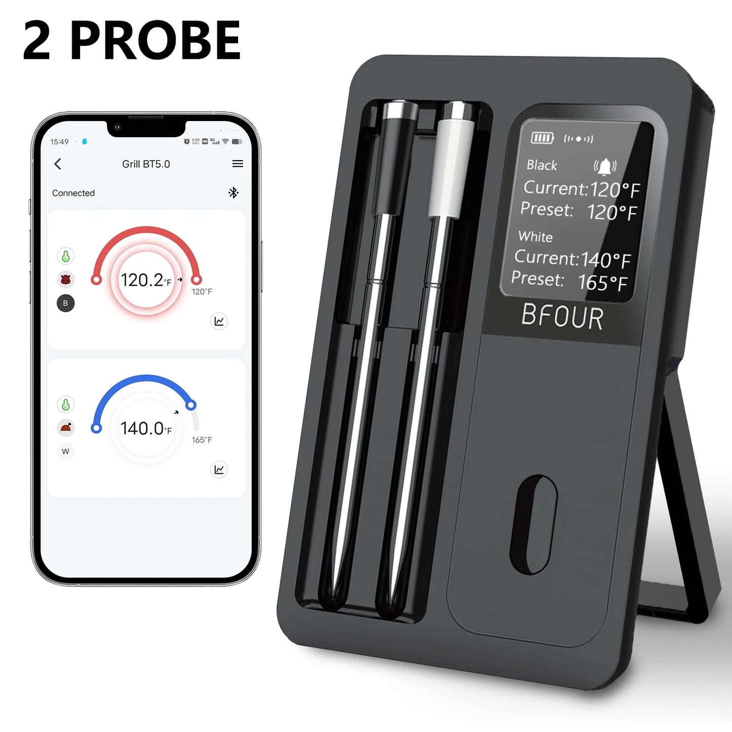 Termômetro de carne Bluetooth