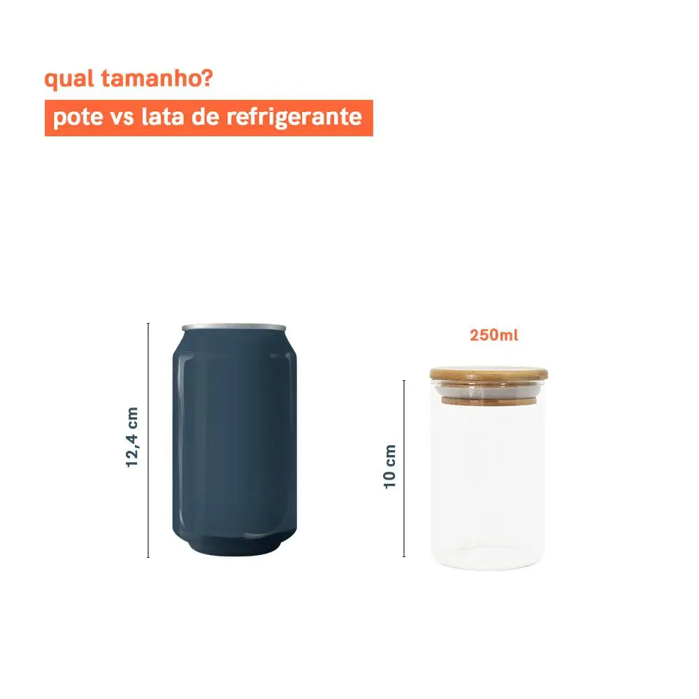Conjunto de garrafas com tampa de bambu 10 unid.