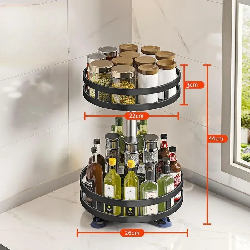 Suporte para temperos com rotação de 360º