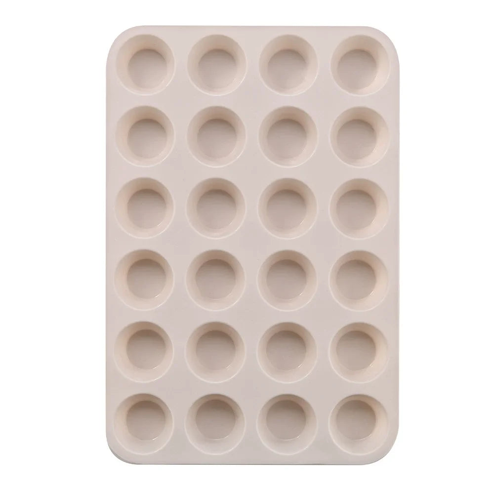 Forma de silicone para assar 12 e/ou 24 furos