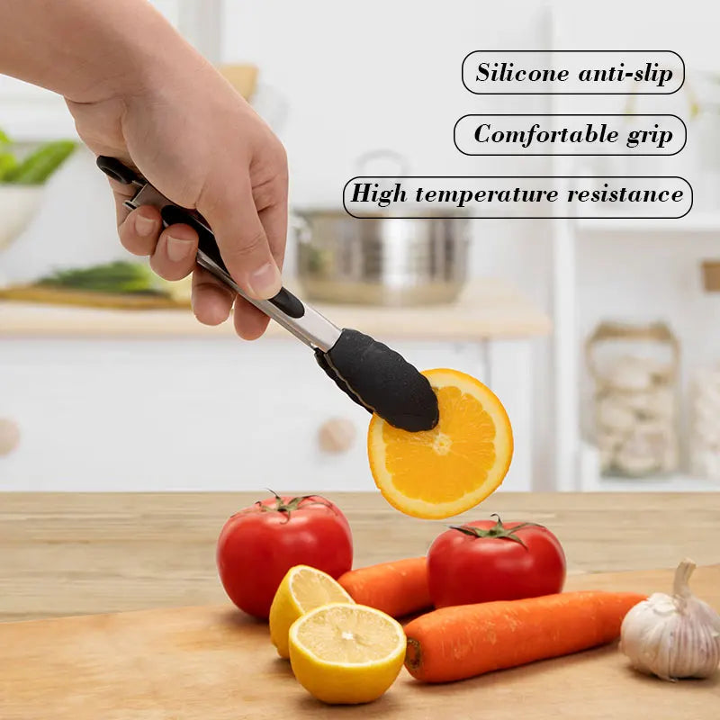 Pinça de silicone com aço inoxidável