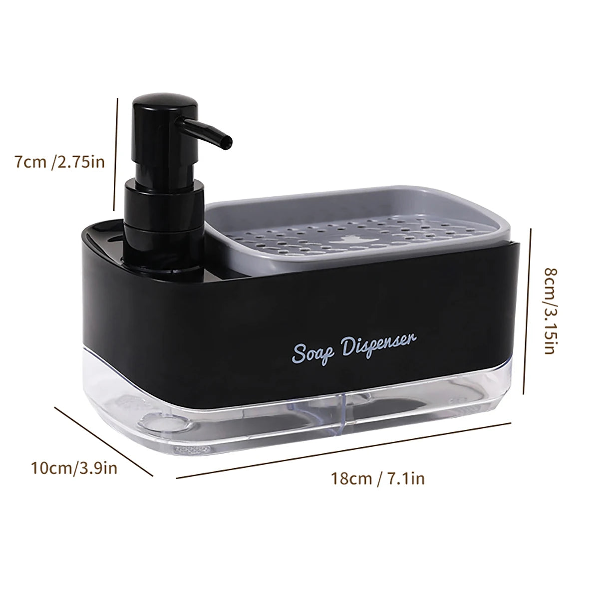 Dispenser de detergente com esponja