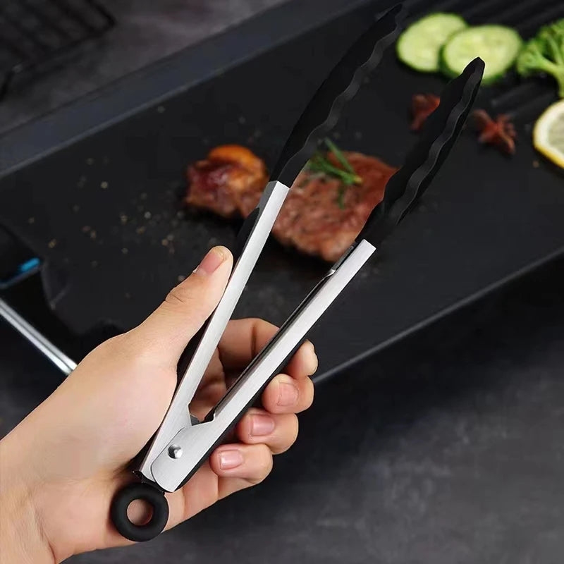 Pinça de silicone com aço inoxidável