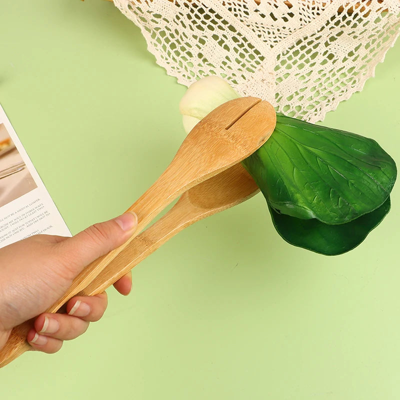 Pegador de comida de bambu