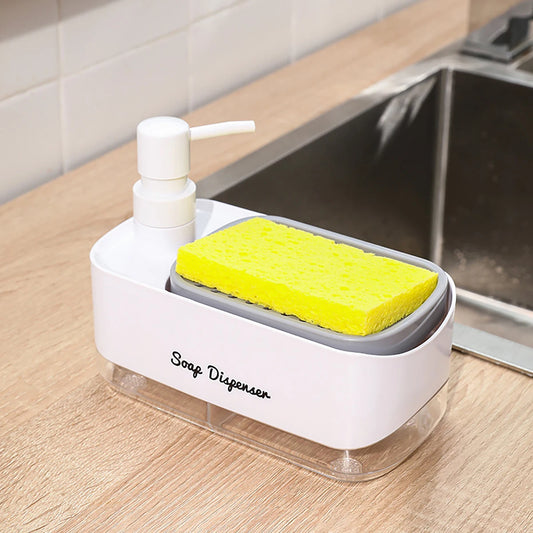 Dispenser de detergente com esponja