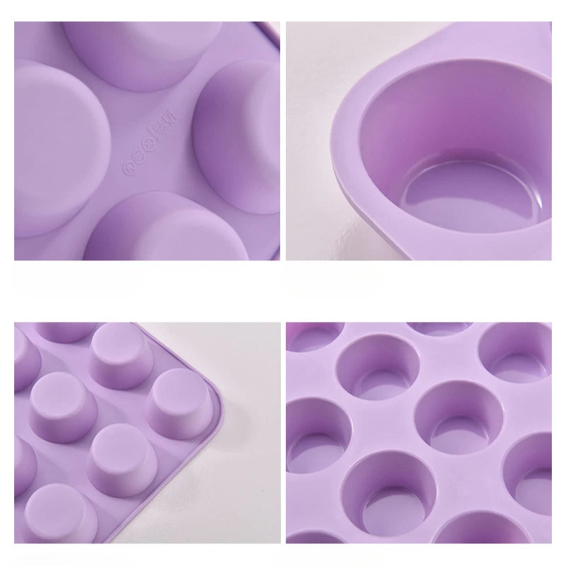 Forma de silicone para assar 12 e/ou 24 furos
