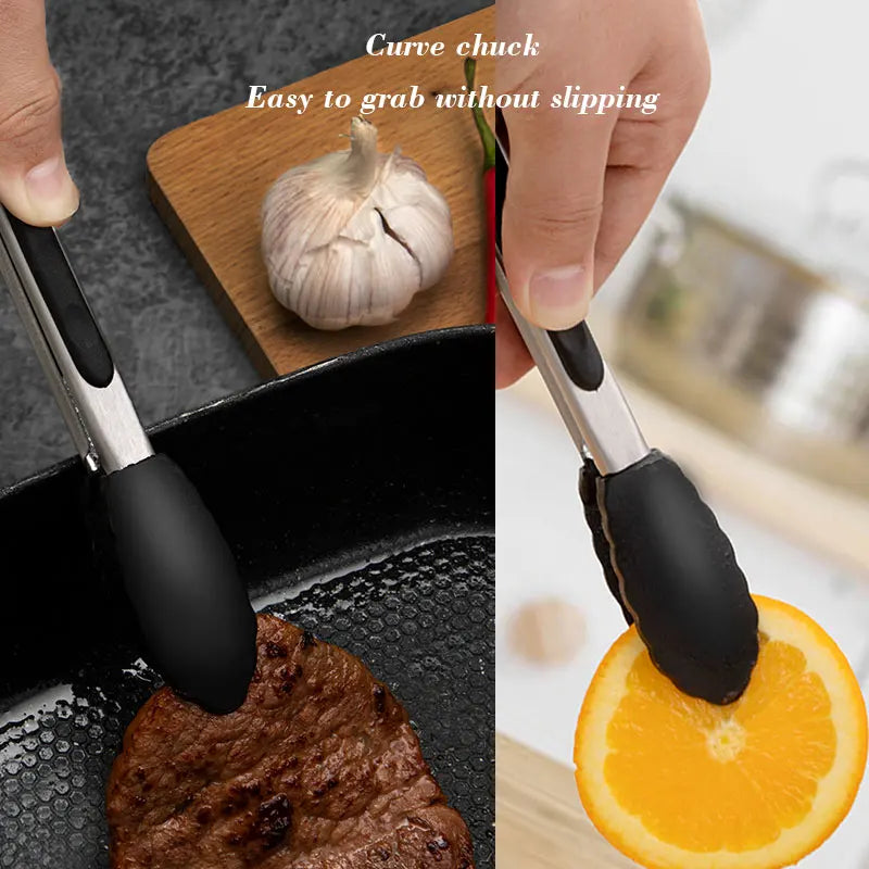 Pinça de silicone com aço inoxidável