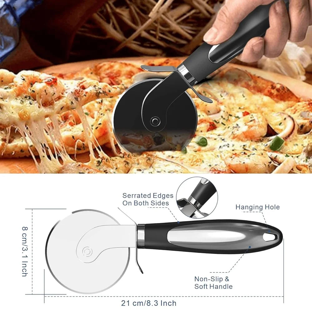 Cortador e espatula de pizza