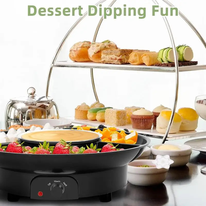 Conjunto de fondue elétrico