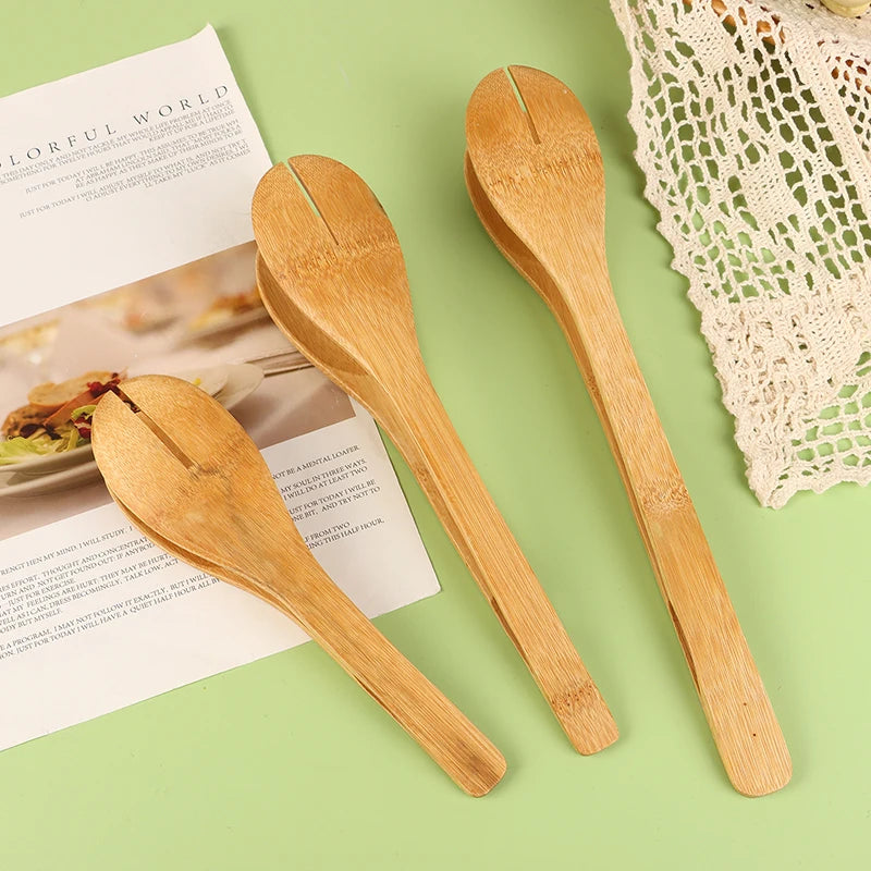 Pegador de comida de bambu