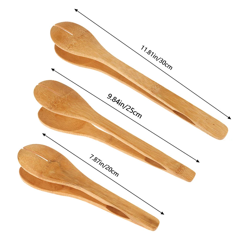 Pegador de comida de bambu
